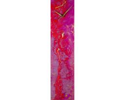 Modern Clock - Purple Wall Decor Glass Art Abstract Home