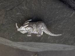 sterling Silver Centrosaurus Dianasaur Sculpture - thumbnail 1
