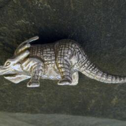 sterling Silver Centrosaurus Dianasaur Sculpture - thumbnail 2