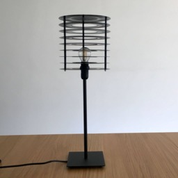 Retro Stack Style Upcycled 7 Inch Single Vinyl Records Table Lamp, Ideal For Home & Industrial Spaces. Handmade Music Lovers - thumbnail 2