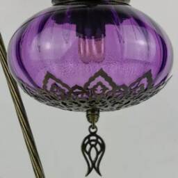 Blown Clear Glass Floor, Table, Chandelier Lamp Replacement Part Only - thumbnail 2