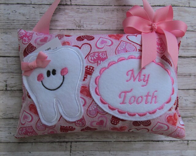 Personalized Tooth Fairy Pillow, Children's Keepsake, Custom Holder, Kids Gift, Gift