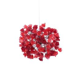 Hanging Ceiling Light With Red Roses Flowers For Hall Or Over Kitchen Island, Home Decor, Romantic & Unique Light - thumbnail 3