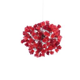 Hanging Ceiling Light With Red Roses Flowers For Hall Or Over Kitchen Island, Home Decor, Romantic & Unique Light - thumbnail 2