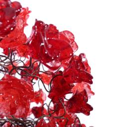 Hanging Ceiling Light With Red Roses Flowers For Hall Or Over Kitchen Island, Home Decor, Romantic & Unique Light - thumbnail 4