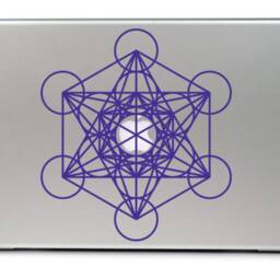 Metatron's Cube Sacred Geometry Symbol, Vinyl Wall Decal, Archangel Occult Sticker, Metaphysical Decor - thumbnail 3