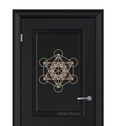 Metatron's Cube Sacred Geometry Symbol, Vinyl Wall Decal, Archangel Occult Sticker, Metaphysical Decor - thumbnail 1