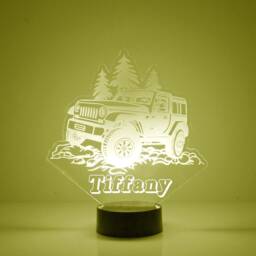 Light Up Suv Truck, Custom Engraved Night Light, Personalized Free, 16 Color Options With Remote Control, Truck - thumbnail 4
