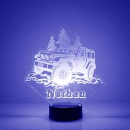 Light Up Suv Truck, Custom Engraved Night Light, Personalized Free, 16 Color Options With Remote Control, Truck - thumbnail 1