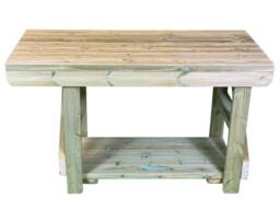 Heavy Duty Bbq Pizza Oven Table, Swedish Redwood, Optional Engraving