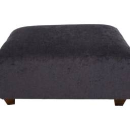 Large Chenille Velvet Footstool Handmade Footrest - thumbnail 3