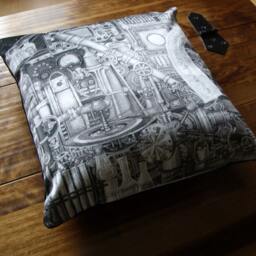 Telescopolis Velvet Cushion, Original Design - thumbnail 2