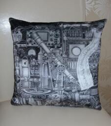 Telescopolis Velvet Cushion, Original Design - thumbnail 1