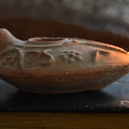 Islamic Oil Lamp, Religious Candle Wicks, Ritual Candle Gift, Holy Clay Oil Lamp, Pottery Candles, Authentic Historic Lamp - thumbnail 3