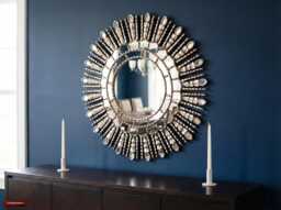Silver Sunburst Wall Mirror 24