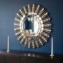 Silver Sunburst Wall Mirror 24 - thumbnail 3