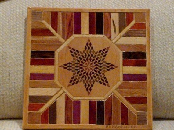 Wood Wall Art Sculpture Featuring A Digitalwood.com Inlay Kit Surrounded By Variety Of Exotic Wood Pieces