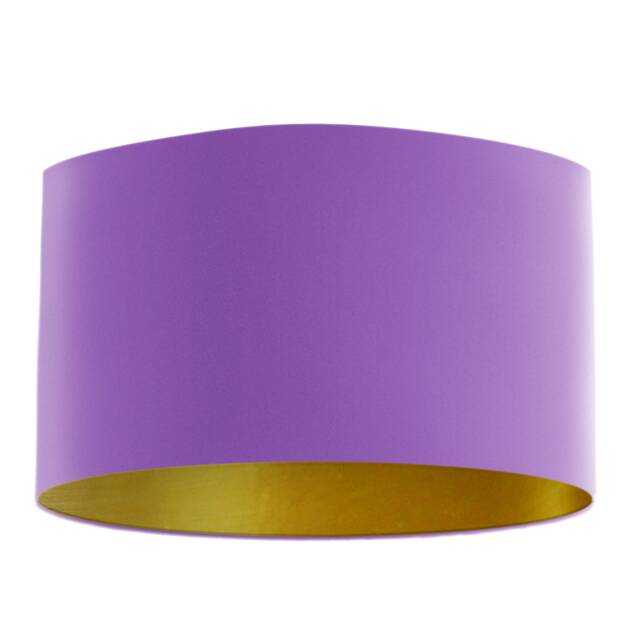 Amethyst Velvet Lampshade With Brushed Gold Lining, Handmade Lampshades, Table Lamp Shade, Purple Lampshade - image 1