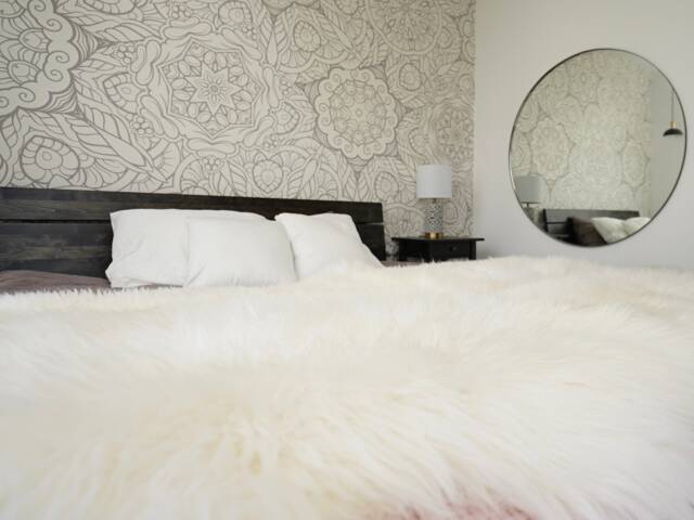 Giant Rug Four Sheepskin White Throw Genuine Leather Wool Carpet Decorative Rug - Comfy, Cozy, Natural Very Thick Classic - image 1