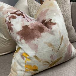 Simi Fabric By Sanderson Decorative Pillow - Cushion Cover For Sofa, Bed, Window, Chair, Living Room & Made in Uk/Linen Blend Woven - thumbnail 2