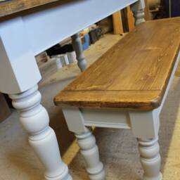 Vintage Pine Farmhouse Bench Seating - Hand Made To Order - thumbnail 2