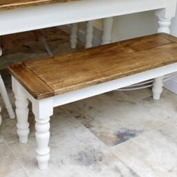 Vintage Pine Farmhouse Bench Seating - Hand Made To Order - thumbnail 3