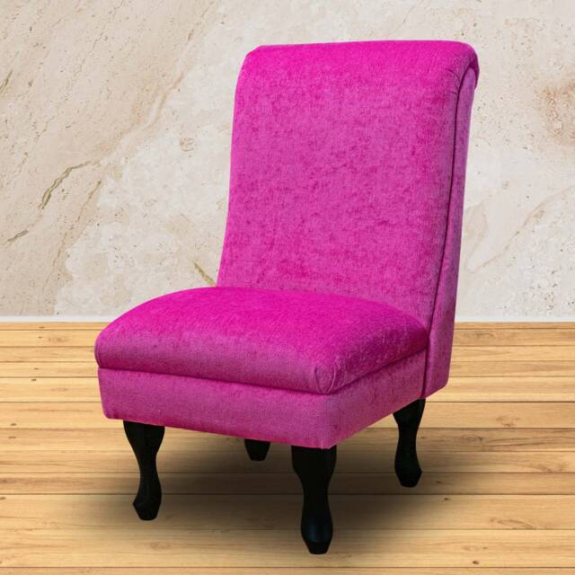Handmade Fuchsia Accent Chair Queen Anne Or Tapered Legs - image 1