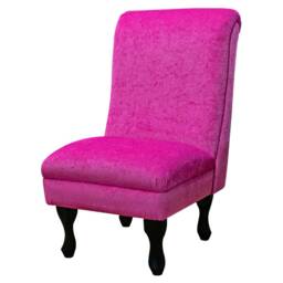 Handmade Fuchsia Accent Chair Queen Anne Or Tapered Legs - thumbnail 3