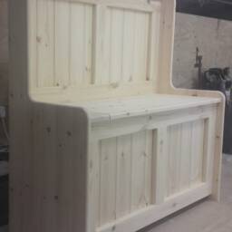 3Ft Wide Modern Monks Bench, Storage Bench, Shoe Any Size Made. Delivery Cost Shown On The 2nd Photo - thumbnail 3