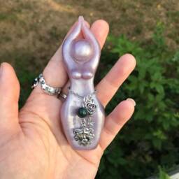 Airmid Story Goddess Sculpture - Statue, Figurine, Celtic, Healing Goddess, Herbal Healing - thumbnail 2