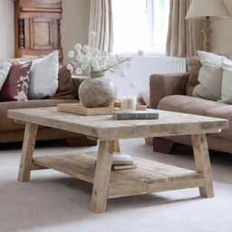 Reclaimed Farmhouse Coffee Table - Stripped Pine Ben Simpson Furniture