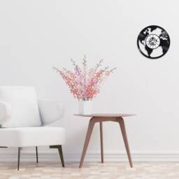 33 Rpm Vinyl Record Clock The World Theme - World - thumbnail 4