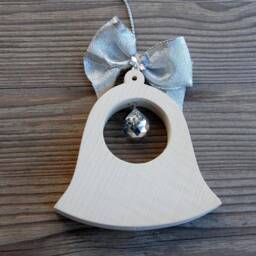 Wooden Bell With Crystal Wall Window Decoration Ornament Suncatcher - thumbnail 2
