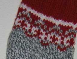 Personalized Hand Knitted Christmas Stocking - thumbnail 2