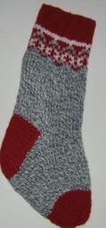 Personalized Hand Knitted Christmas Stocking
