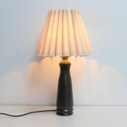 Oatmeal Fabric Lampshade Ceramic Table Lamp Home Furnishing-5# - thumbnail 4