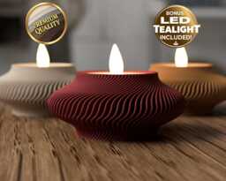 Lunar Tealight Holder - Lantern Candle Oriental Style Ambient Light Home Decor