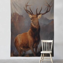 Monarch Of The Glen- Wall Tapestry - Tapestry Hangings Wanderlust Bohemian Home Decor Dorm T#97 - thumbnail 2