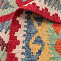 Classic Kilim Rug, Handmade Artisan Afghan Turkish Persian Qashqai Navajo Bohemian Natural Wool Flatweave Multicolour Rug 158x104 cm - thumbnail 3