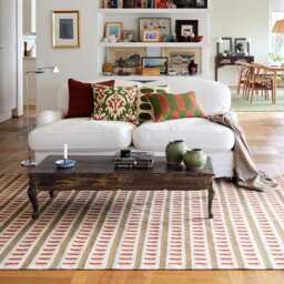 Handmade Swedish Kilim Rug Custom Scandinavian Wool Rug, Boho Minimalist Decor Bedroom Carpet - thumbnail 2