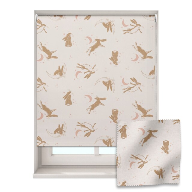 Goodnight Hares Roller Blind, Nursery Roller Blind, Guess How Much I Love You, Made To Measure, Blackout Blind - image 1