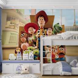 Kids Popular Characters Self-Adhesive Wallpaper Mural Home Wall Art Decor Wp69 - thumbnail 3