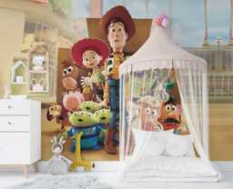 Kids Popular Characters Self-Adhesive Wallpaper Mural Home Wall Art Decor Wp69 - thumbnail 1