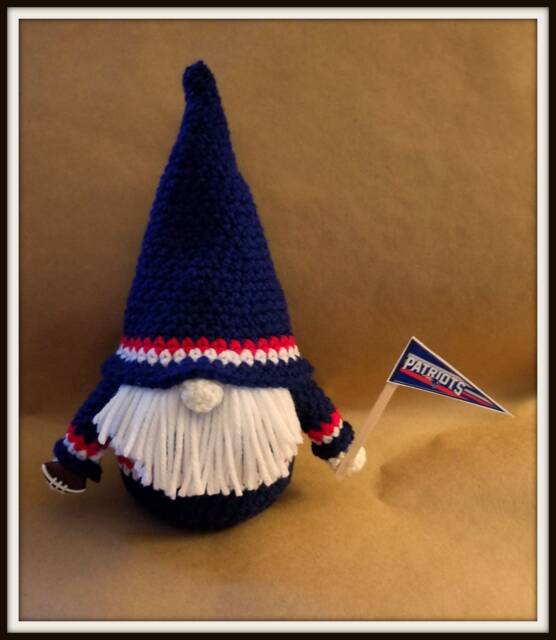 New England Patriots Gnome, Handmade Football Fan Gift