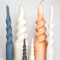 Medium Glow Twist Candles - Coastal Range Unique Scented Designer Home Decor, Custom Hand Made. Eco Friendly, Soy Wax Vegan - thumbnail 2