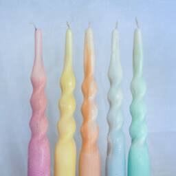 Medium Glow Twist Candles - Coastal Range Unique Scented Designer Home Decor, Custom Hand Made. Eco Friendly, Soy Wax Vegan - thumbnail 4