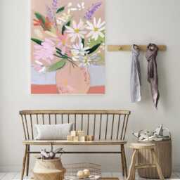 Floral Vase Art Print, Flower Poster, Wall Decor, Art, Still Art - thumbnail 2