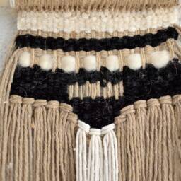 Saara - Weaving/Weavers Edgy Loom Cotton Tapestry Wall Hanging Woven Home Design Boho Decoration Art - thumbnail 2
