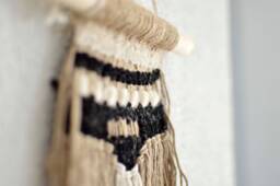 Saara - Weaving/Weavers Edgy Loom Cotton Tapestry Wall Hanging Woven Home Design Boho Decoration Art
