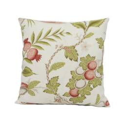 Schumacher - Campagne Mineral/Rose Lush Lively French Floral Designer Cushion Cover Handmade Throw Pillow Home Decor - thumbnail 3